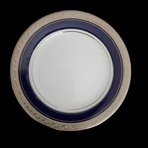 Noritake Crestwood Cobalt Platinum 4170 Bread Plates Set of 4 Legendary